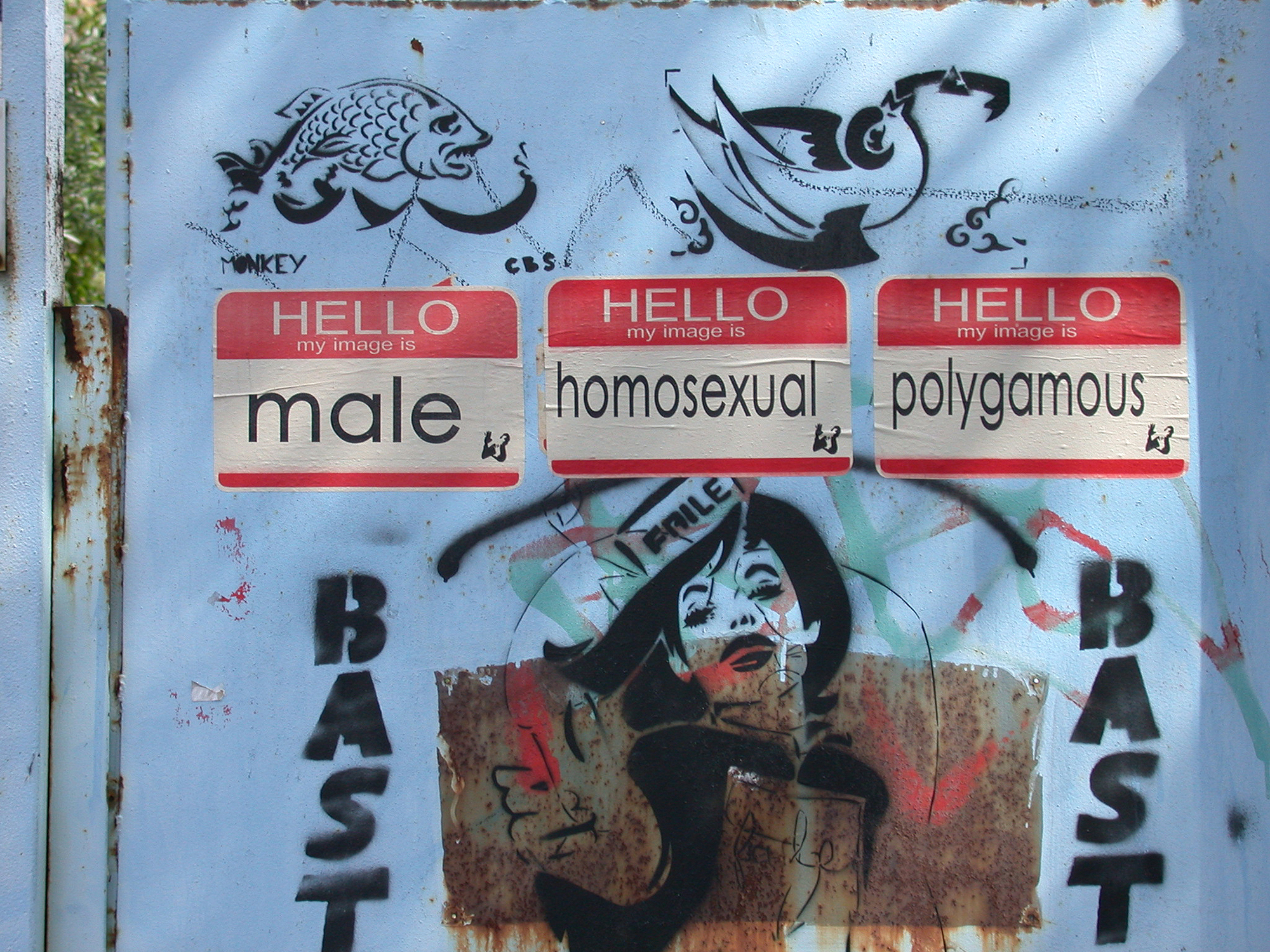 Christoph Radke, Berlin, Sticker zur Sexualität, 2003